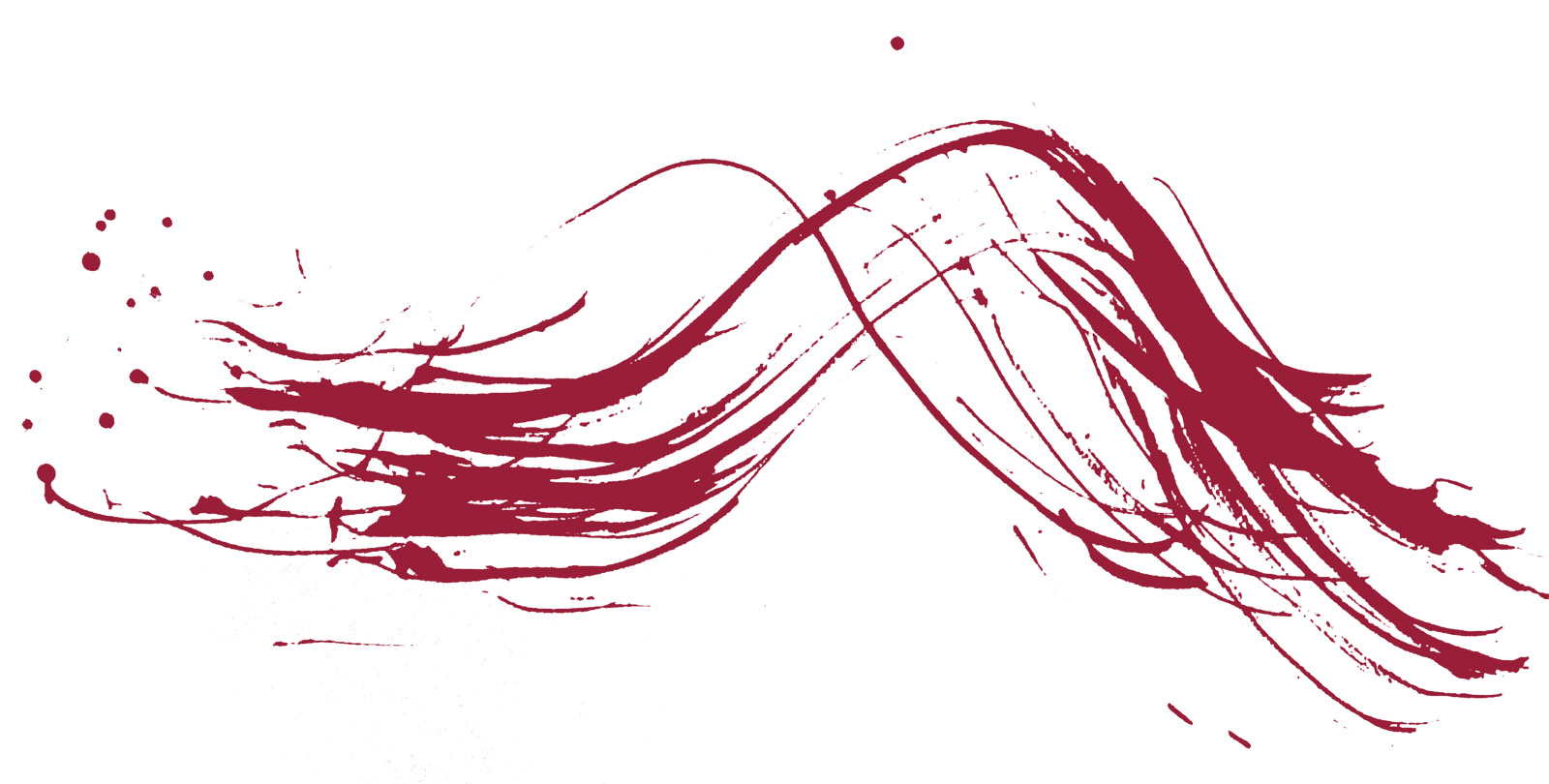 Leichte Welle  Kalligraie in weinrot